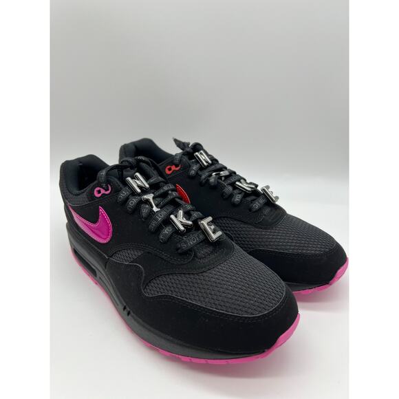 Nike Air Max 1 PRM Valentines Day Black Playfull Pink HV2302-001 Men Size 10.5. - Picture 6 of 12